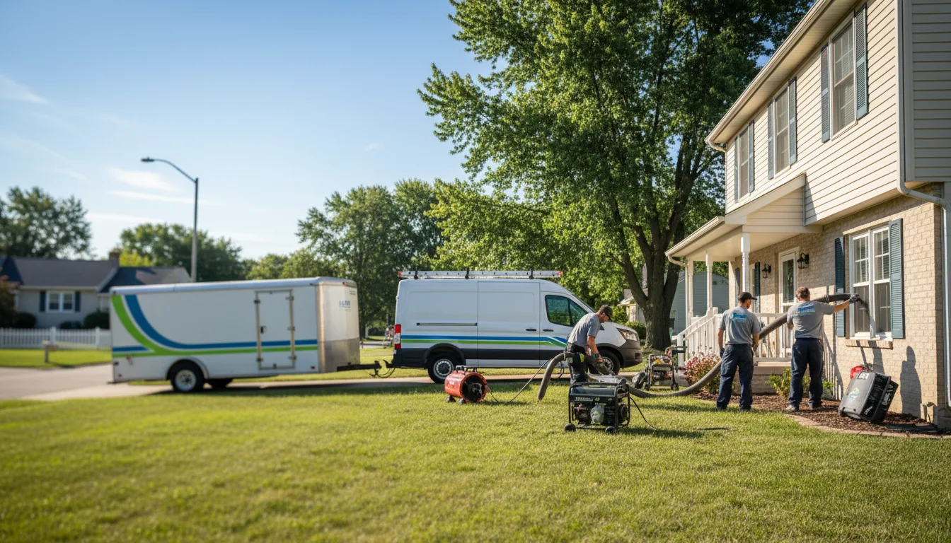 Flooded Basement Restoration And Cleanup With Repair in Whittemore, MI near me